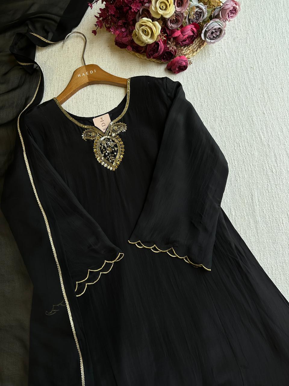 19912 Beautiful handworked designer suit