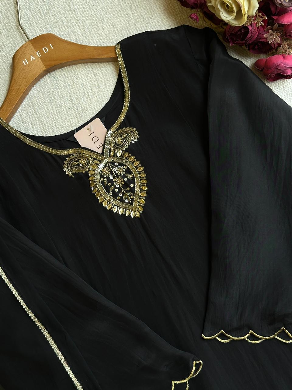 19912 Beautiful handworked designer suit