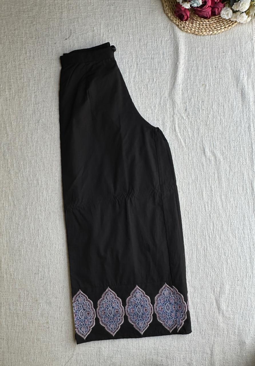 19932 Beautifuil cotton suit with palazzo