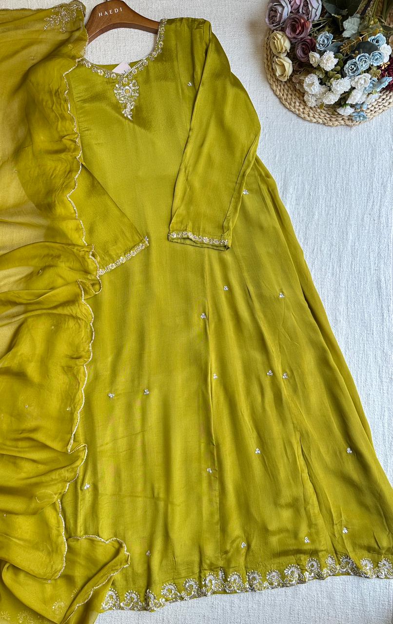 18764 Beautiful partwear anarkali