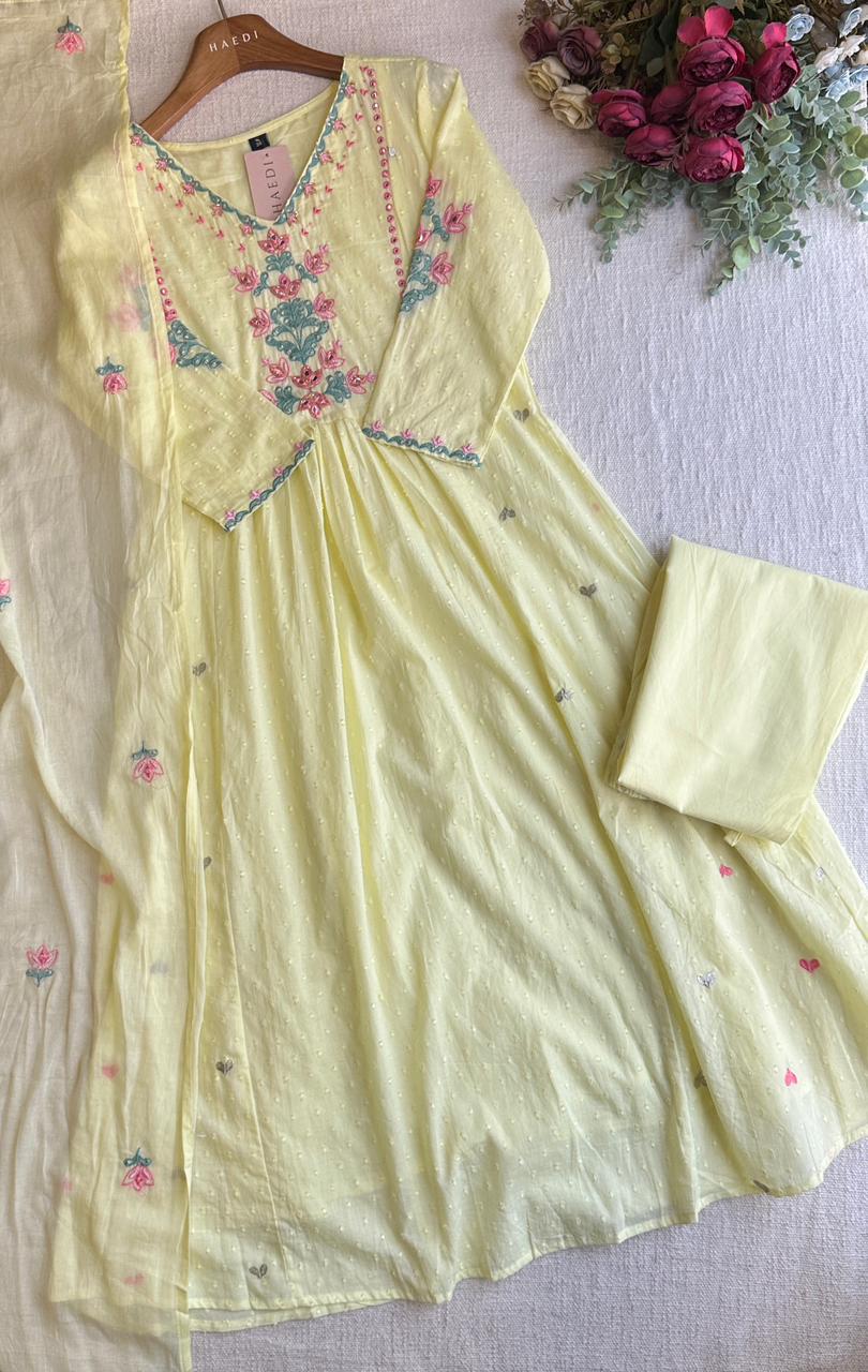 19954  Premium dobby cotton suit