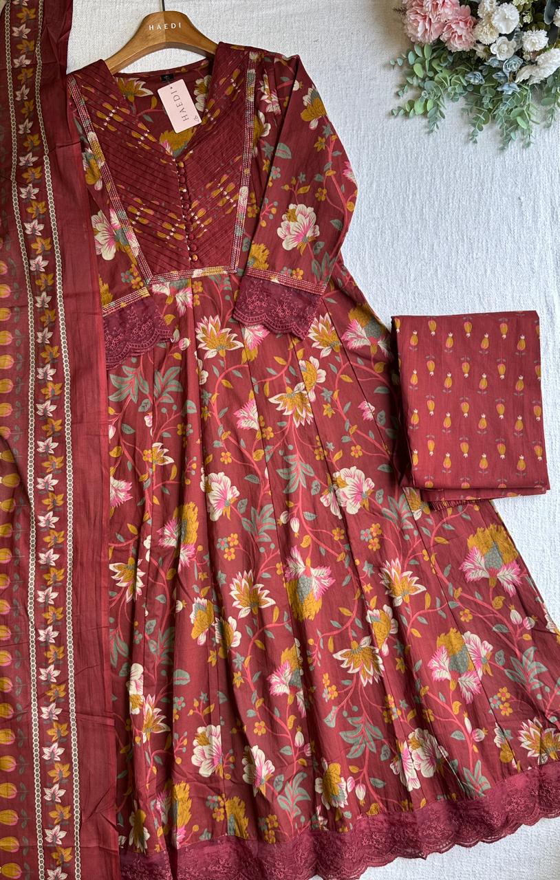 20061 Beautiful cotton anarkali