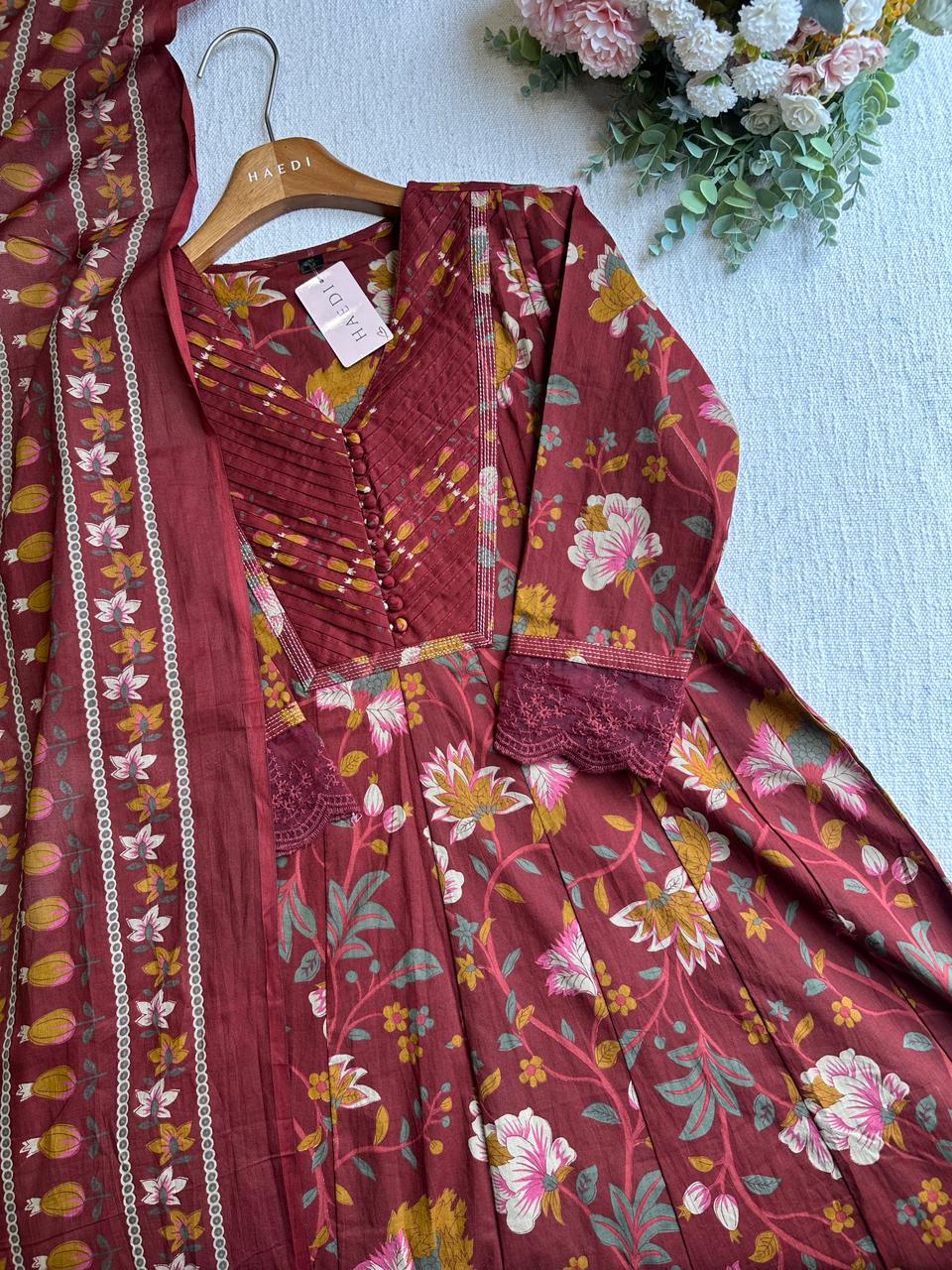 20061 Beautiful cotton anarkali