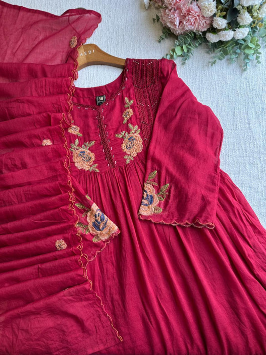 20161 Beautiful embroidered anarkali