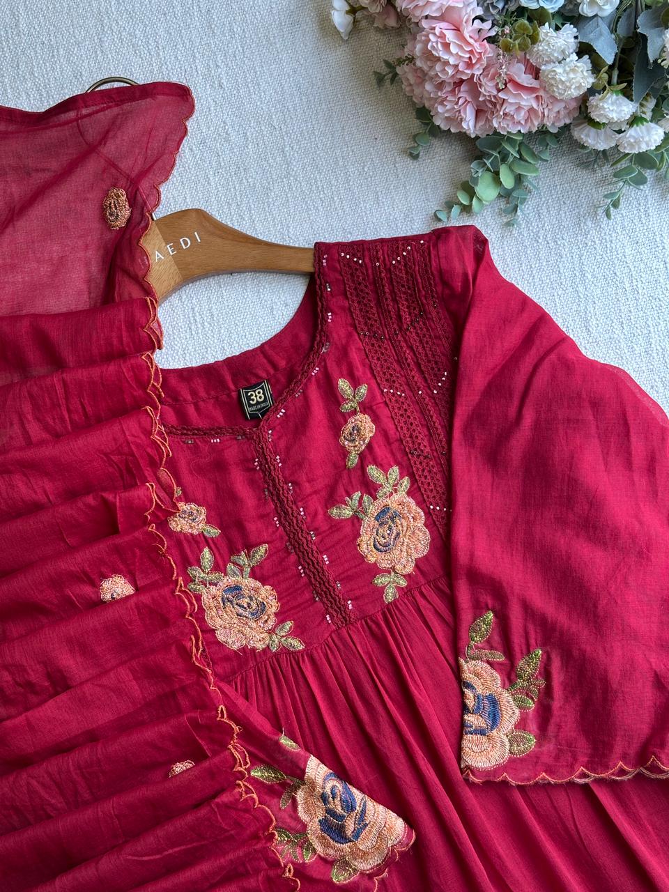 20161 Beautiful embroidered anarkali