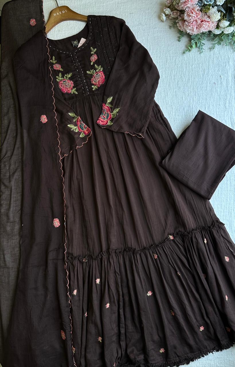 20161 Beautiful embroidered anarkali