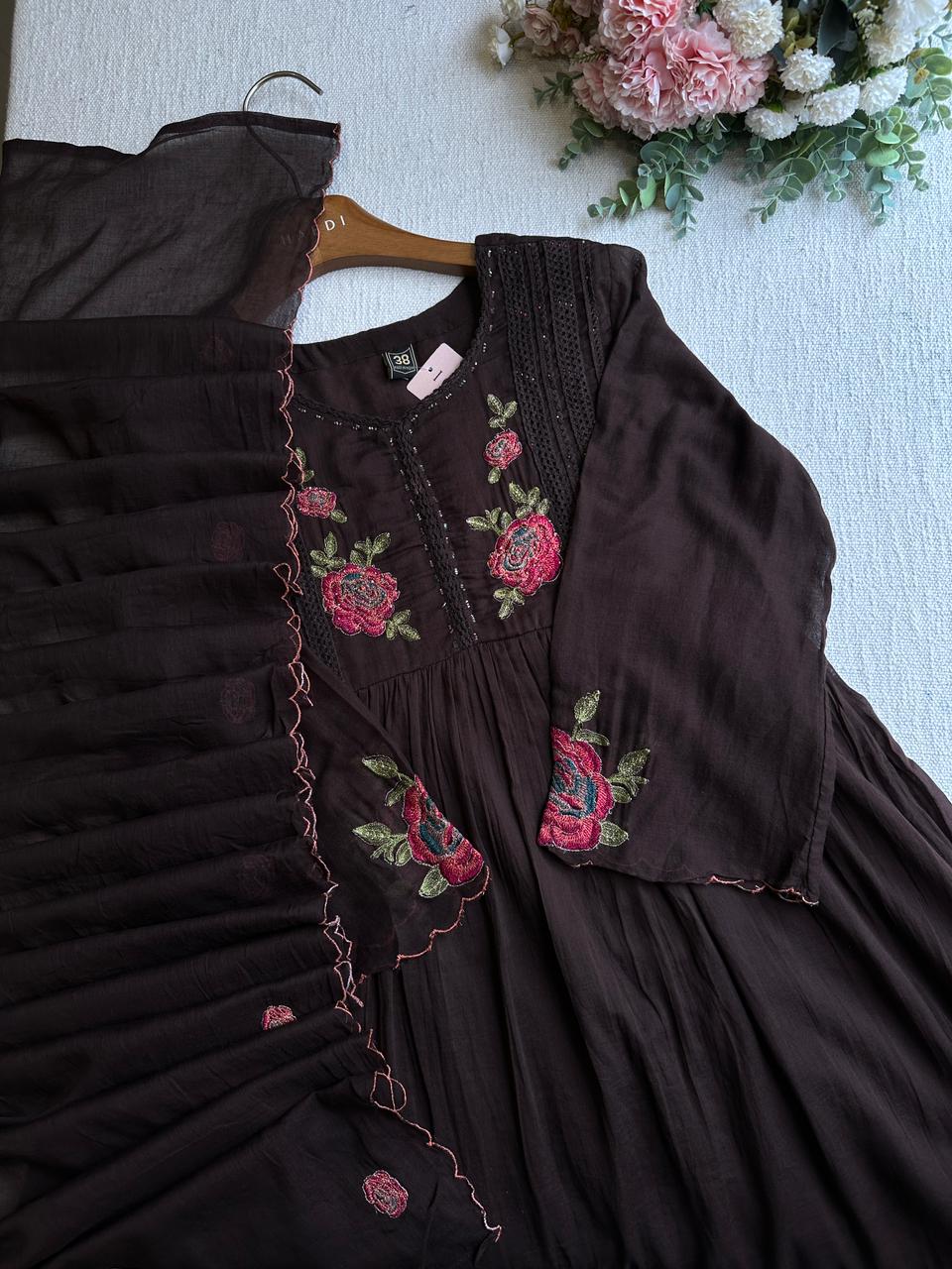 20161 Beautiful embroidered anarkali