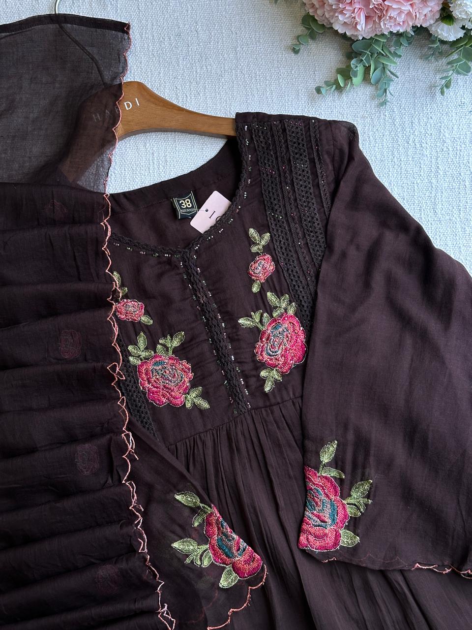 20161 Beautiful embroidered anarkali