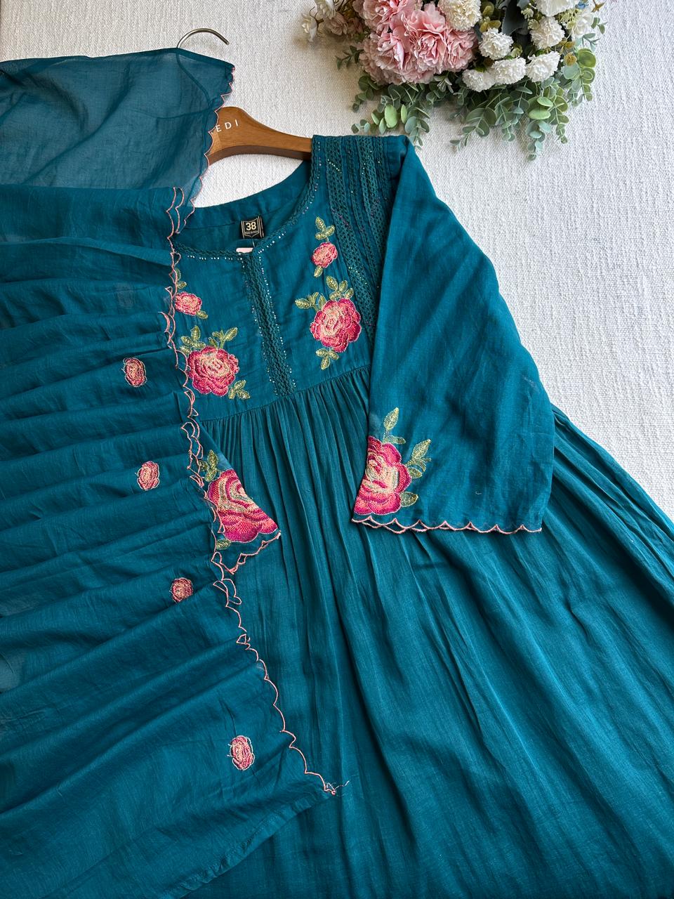 20161 Beautiful embroidered anarkali