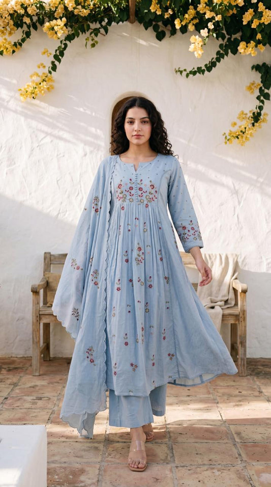 20269 Beautiful embroidered anarkali