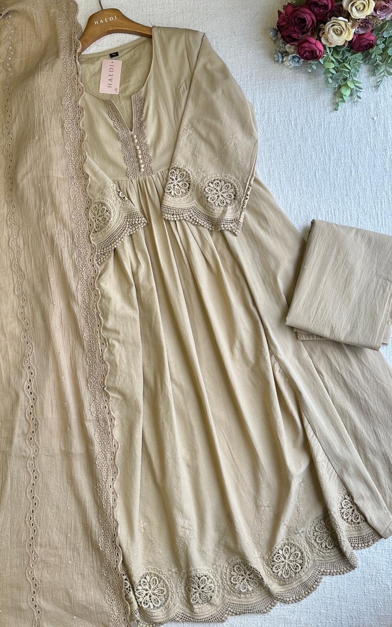 20370  Premium cotton anarkali