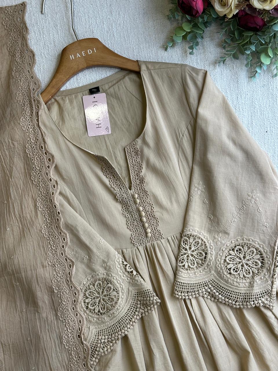20370  Premium cotton anarkali