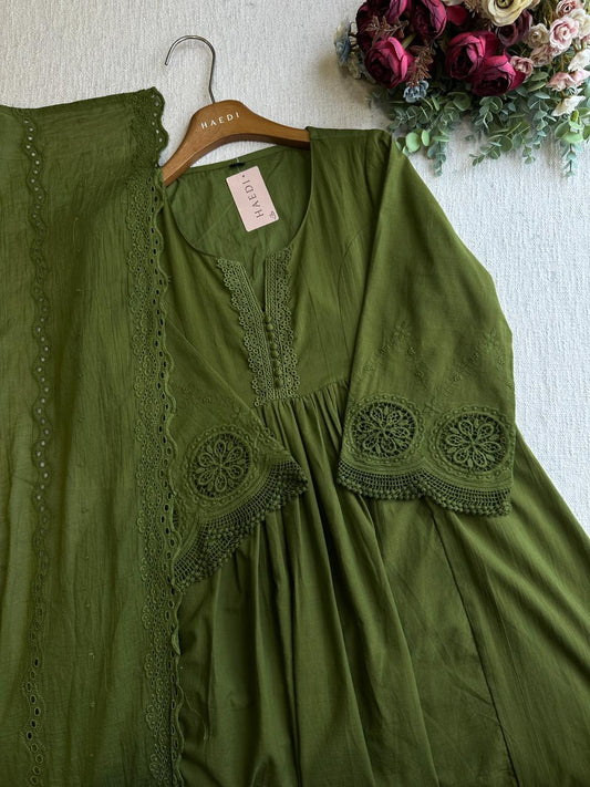 20370  Premium cotton anarkali