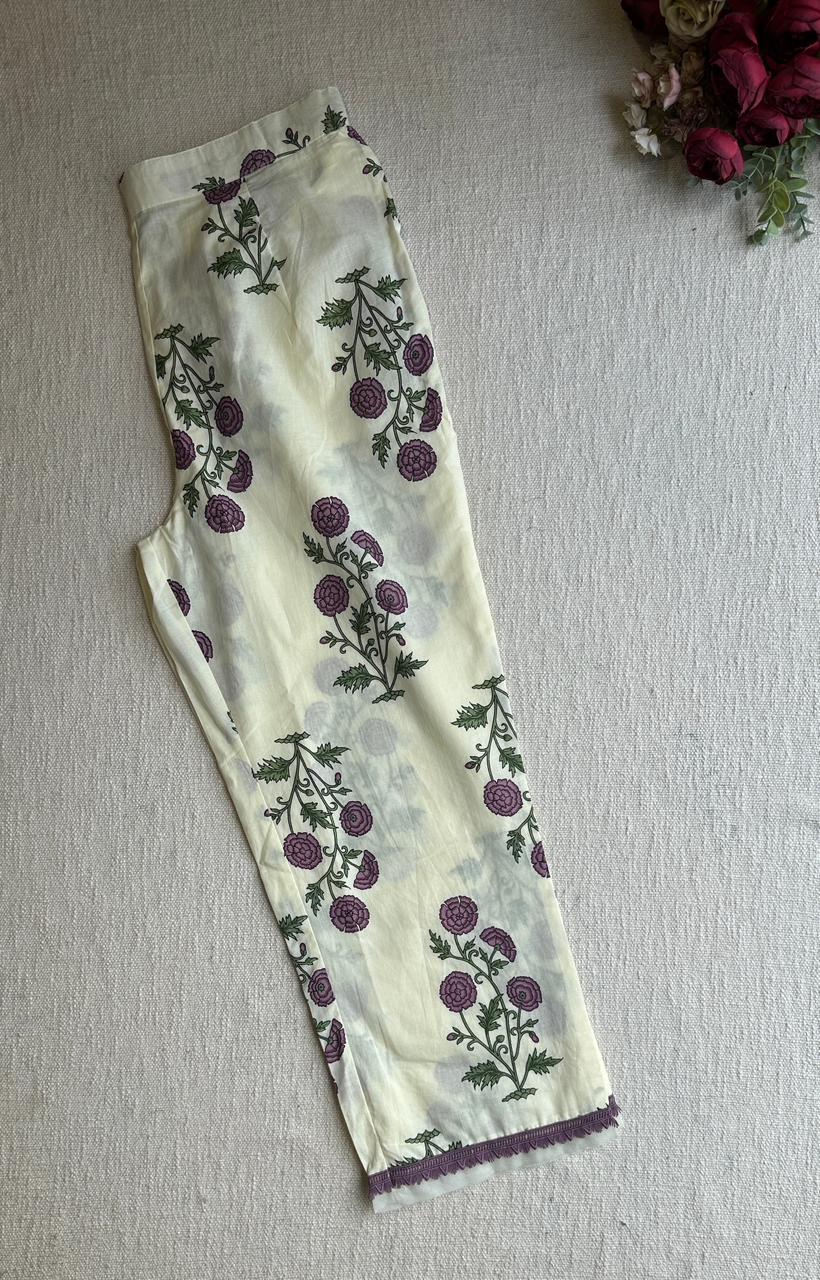 20192 apremium cotton suit with lace