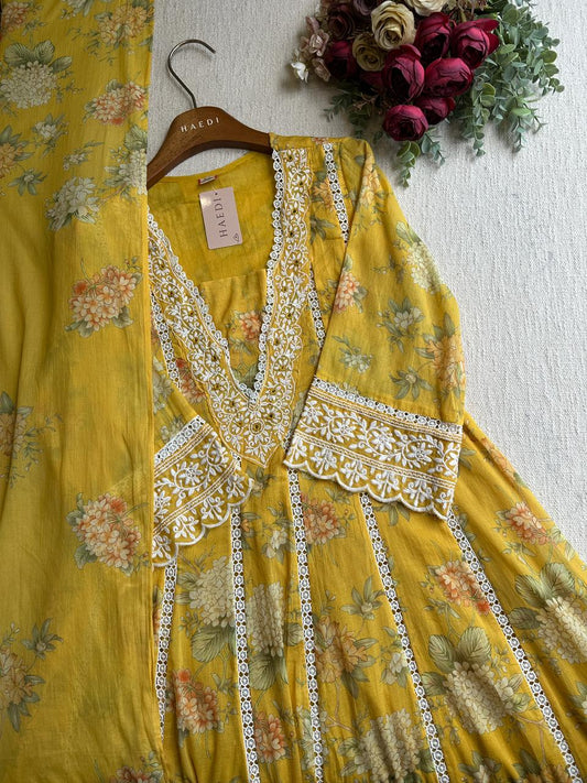 20484 Premium mul cotton anarkali