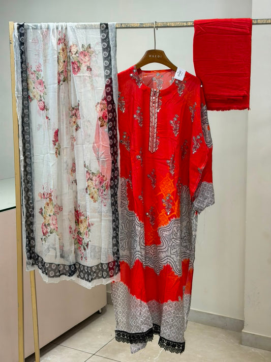 CMD 13341  Semi Stitched Suit