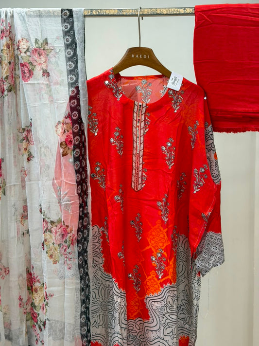 CMD 13341  Semi Stitched Suit
