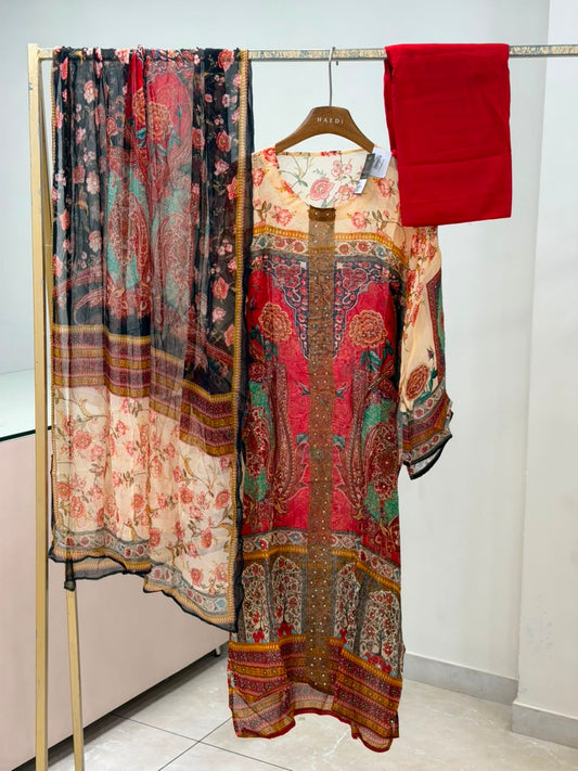 CMD 13340/16480 Semi Stitched Suit