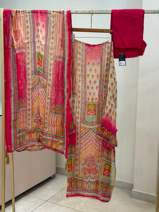 CMD 13308/16491 Semi Stitched Suit