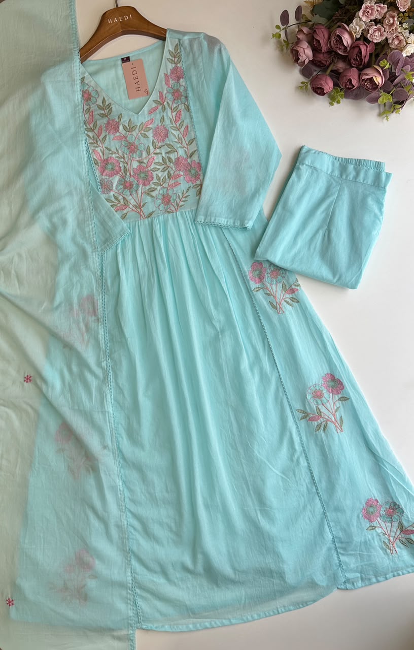 20591 Beautiful Mul cotton anarkali