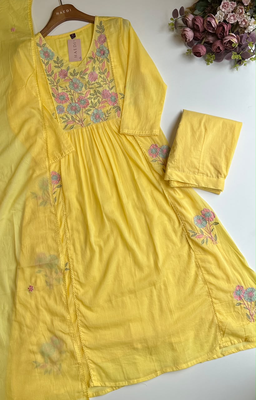 20591 Beautiful Mul cotton anarkali