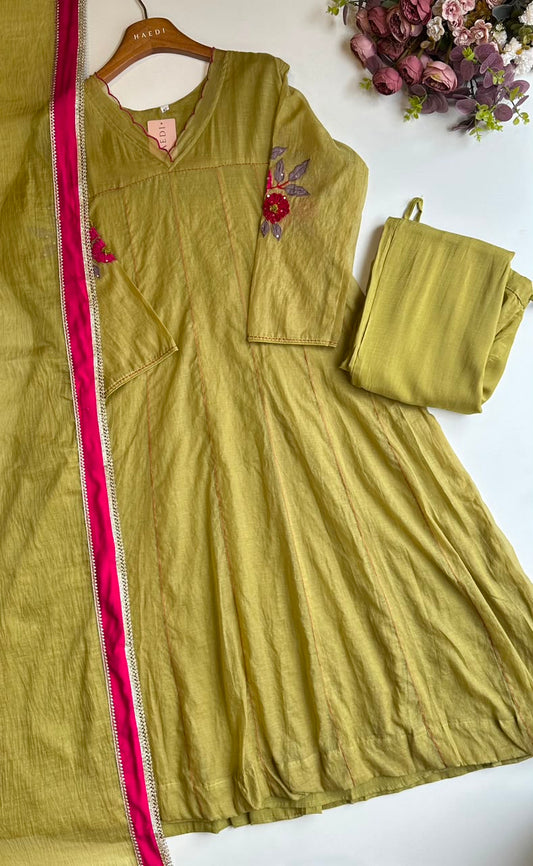 20579 Beautiful Mul Chanderi Suit