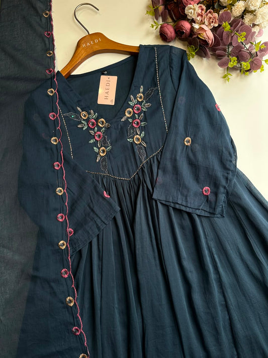 20543 Beautiful mulcotton anarkali