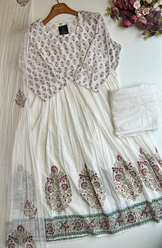17228 Cotton anarkali