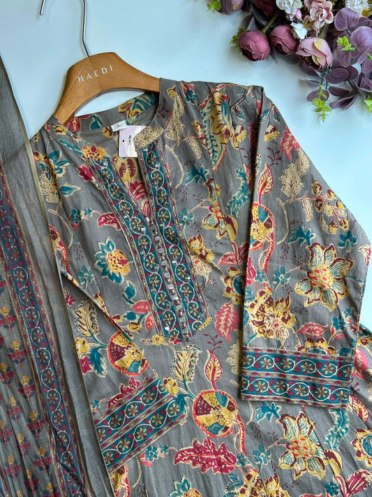 18376 Cotton anarkali suit