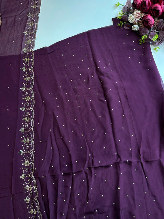 17903 Unstiched partywear suit