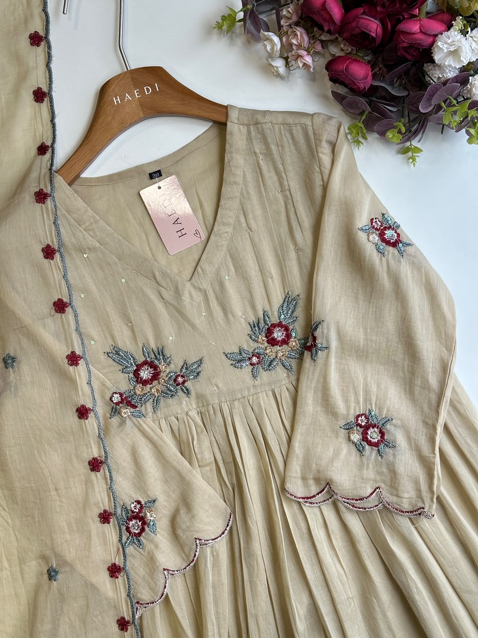 20631 Beautifull mul cottom Anarkali