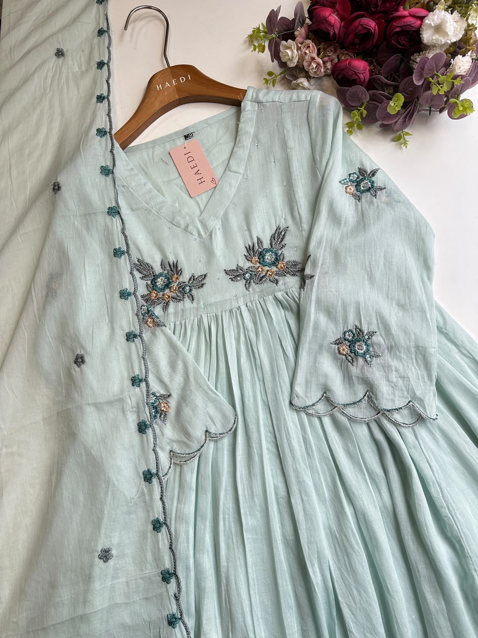 20631 Beautifull mul cottom Anarkali