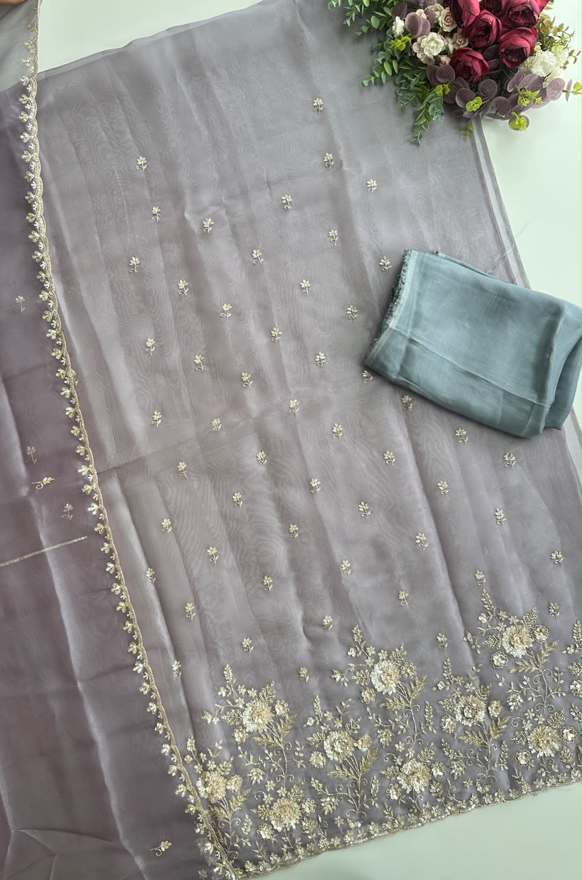 16510 Premium heavy handworked unstiched suit