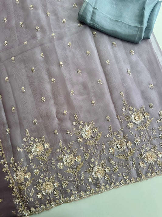 16510 Premium heavy handworked unstiched suit