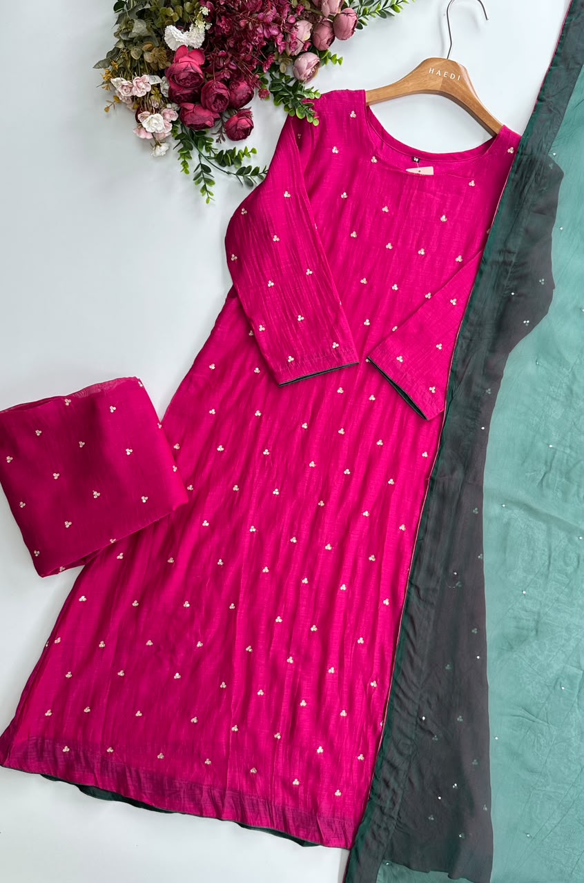 20693 / CMD 58484 Premium mulchanderi partywear suit
