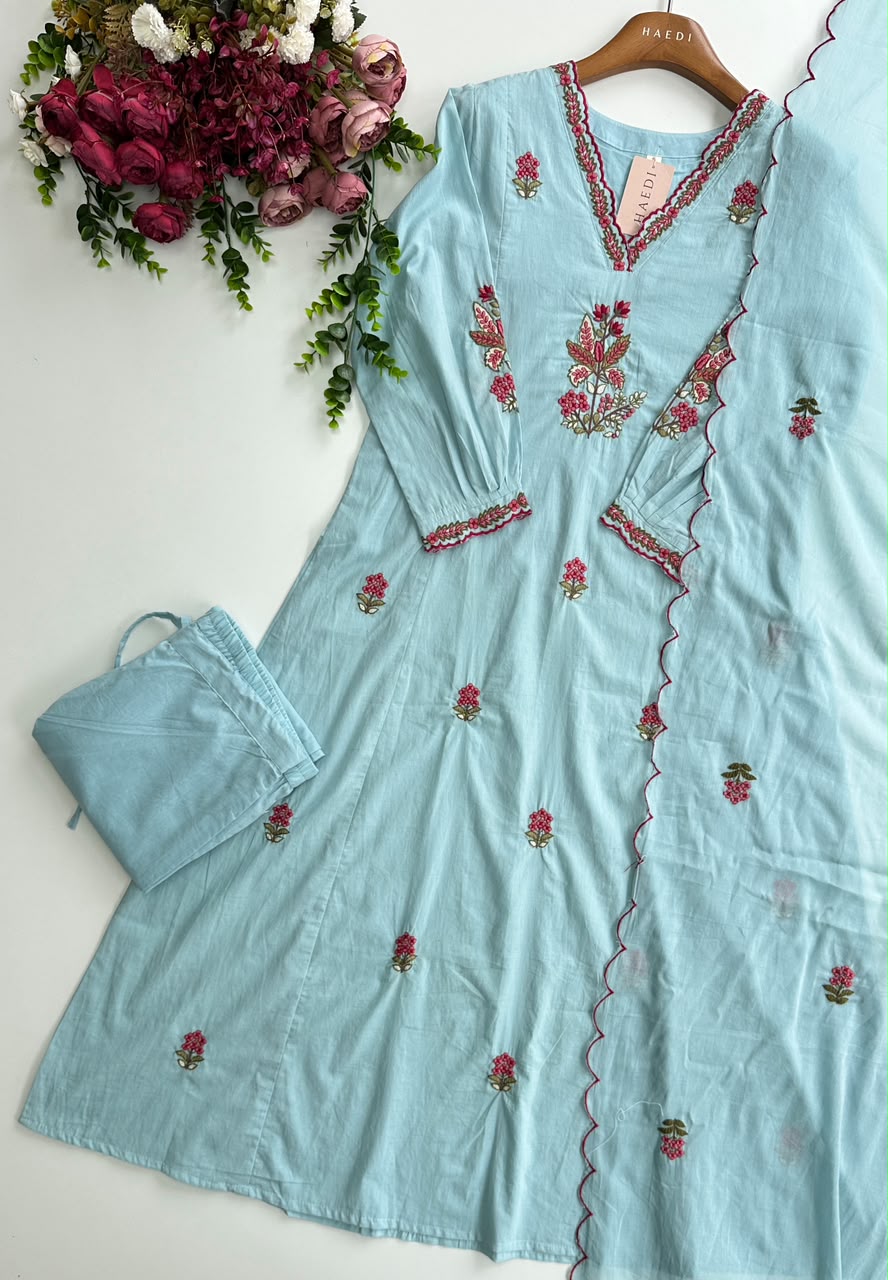 20689 Beautiful embroidered anarkali