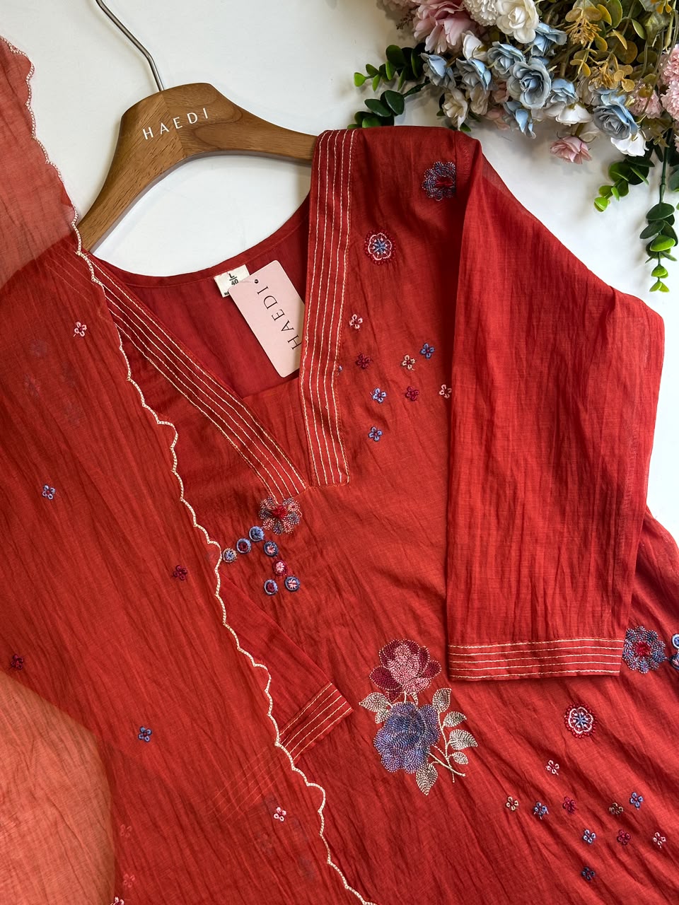 20633 / CMD 58433 Beautiful embroidered Aline suit