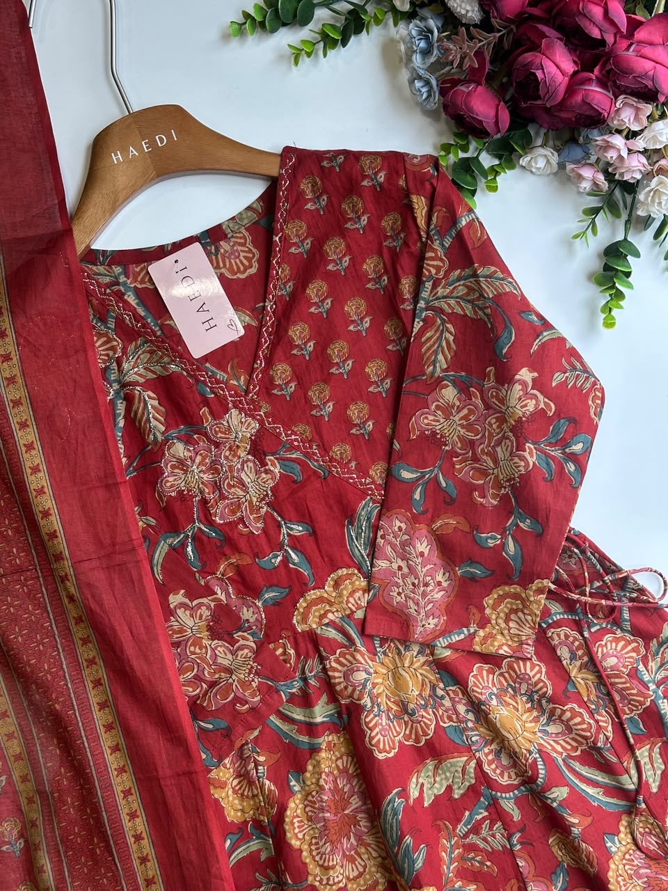 20494/CMD 58291 Beautiful cotton anarkali