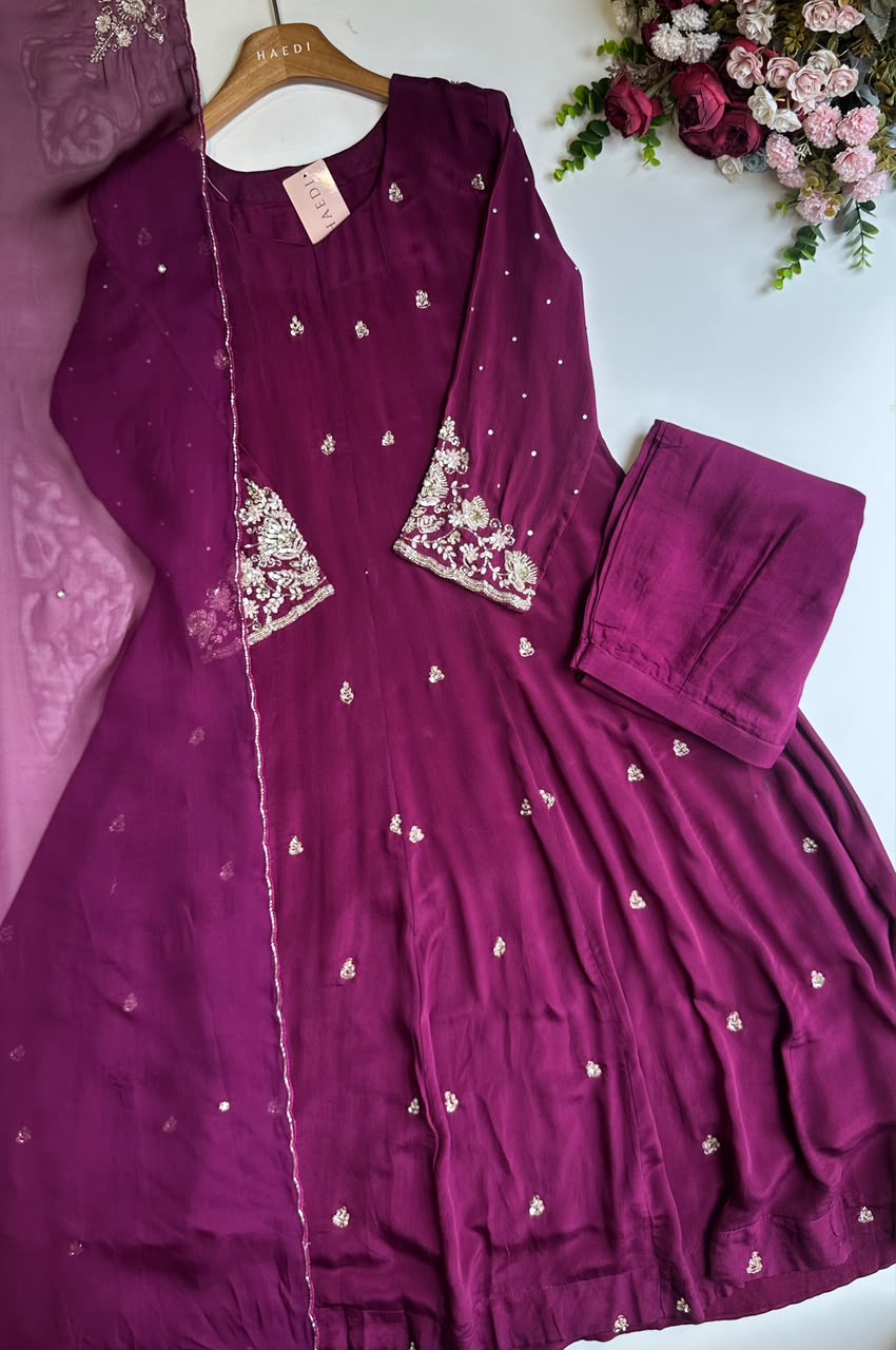 20630 Beautiful partywear anarkali