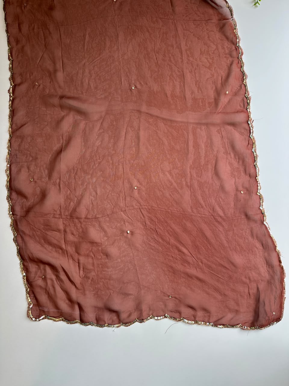 20897 /CMD 58665 Premium handworked malai chanderi suitJ