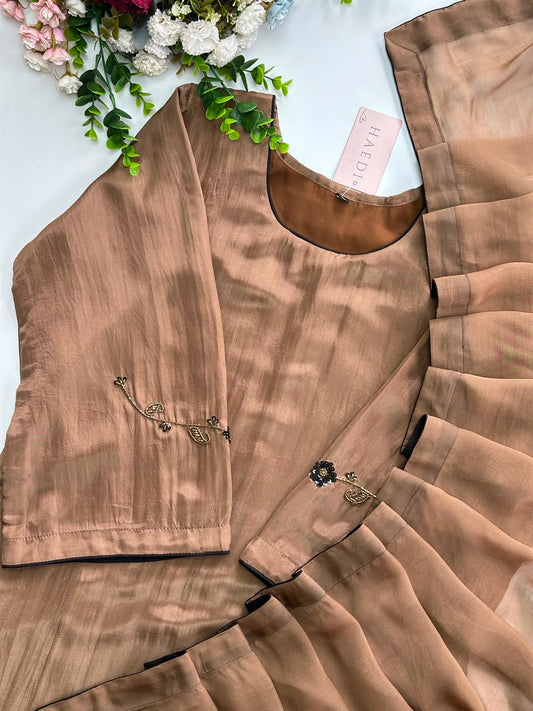 20917 Beautiful handworked designer suit