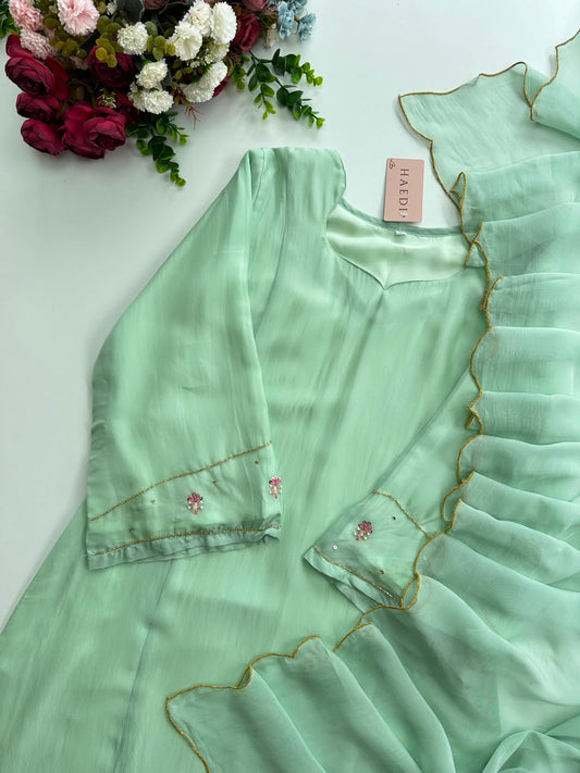 20933/CMD 58685 Beautiful designer suit with handwork