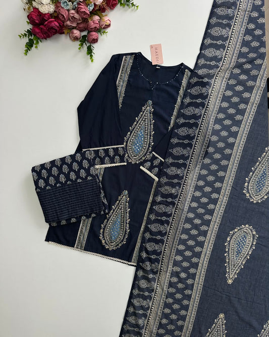 20952 Beautiful cotton farshi suit