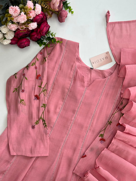 20987 beautifull poly chanderi suit