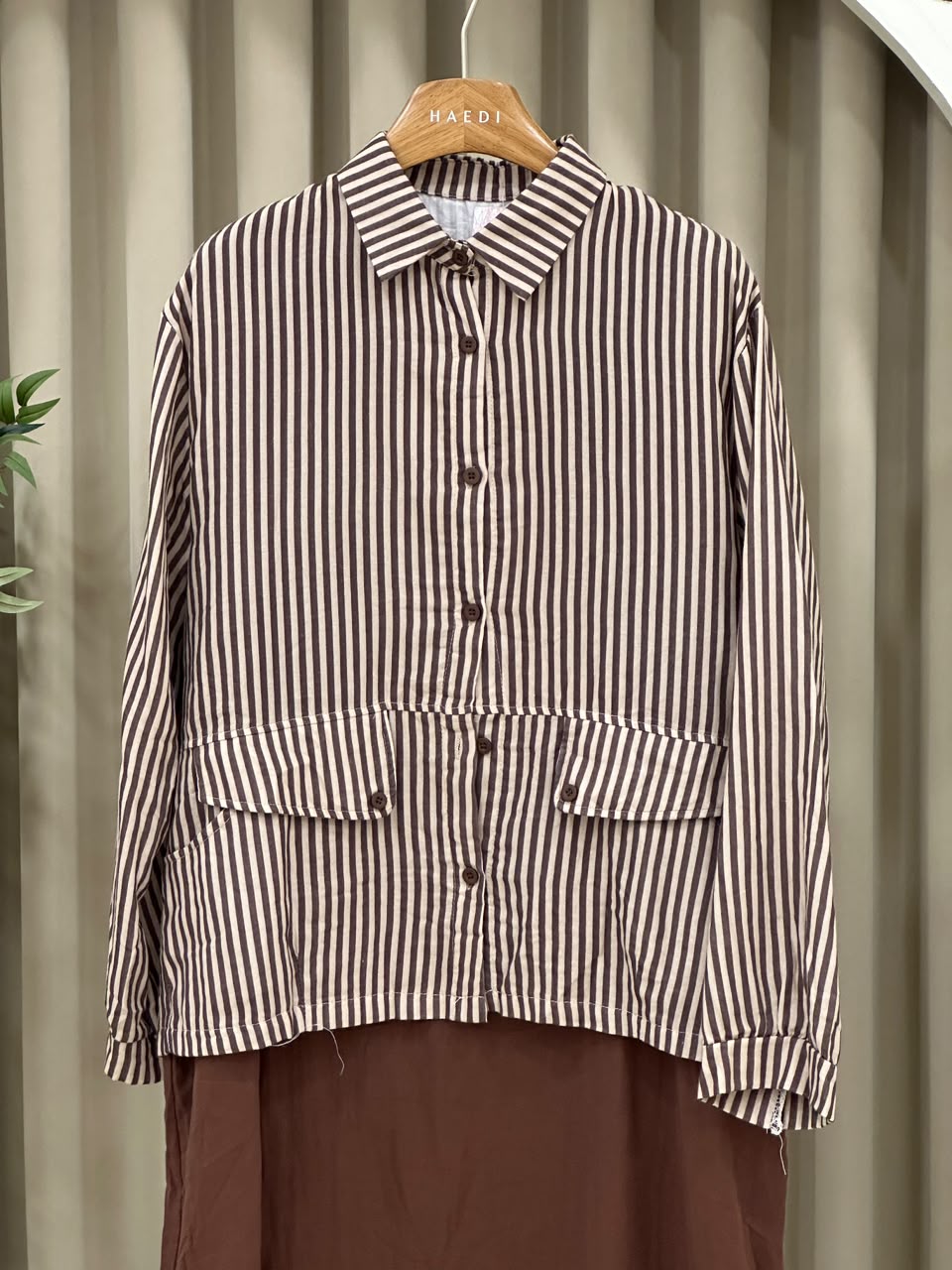 20842 Beautifull shirt & sleeveless maxie set