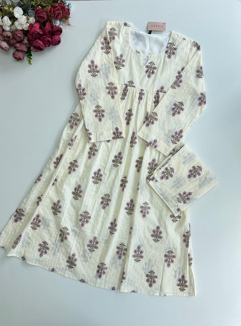 20976 Cotton kurti with pant