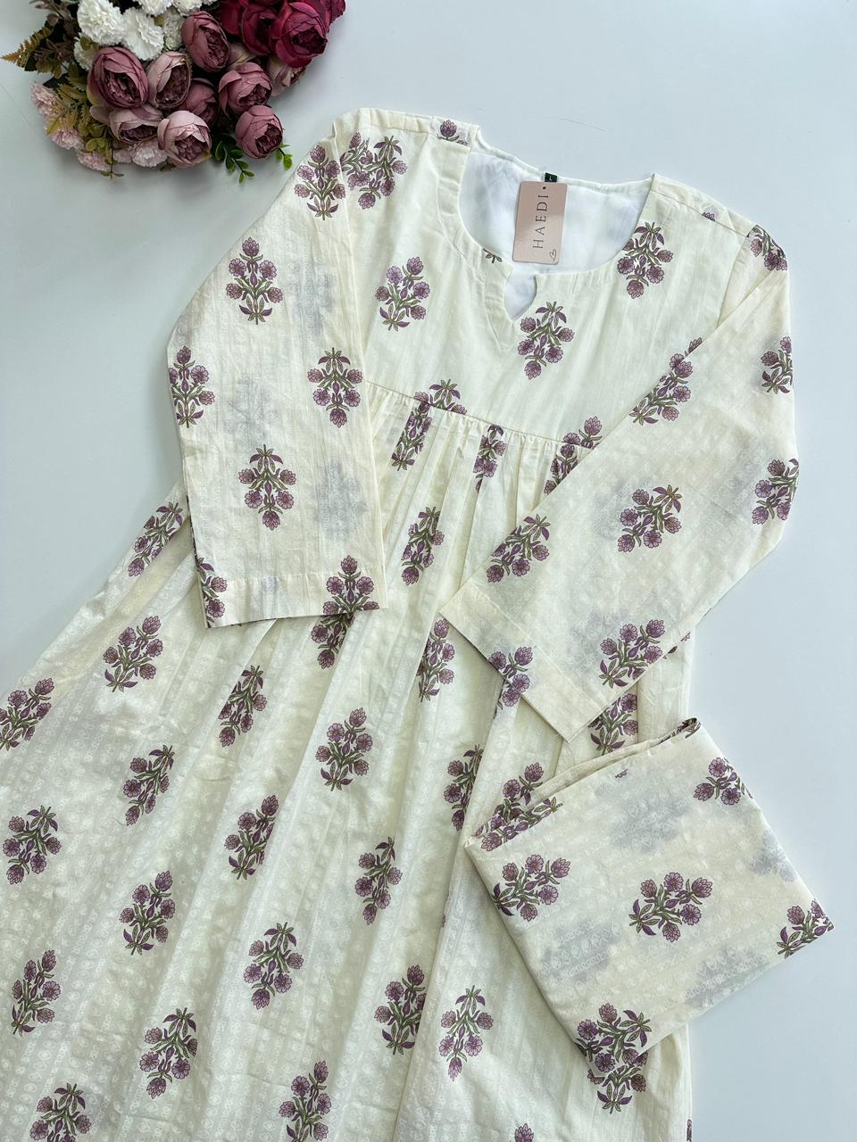 20976 Cotton kurti with pant