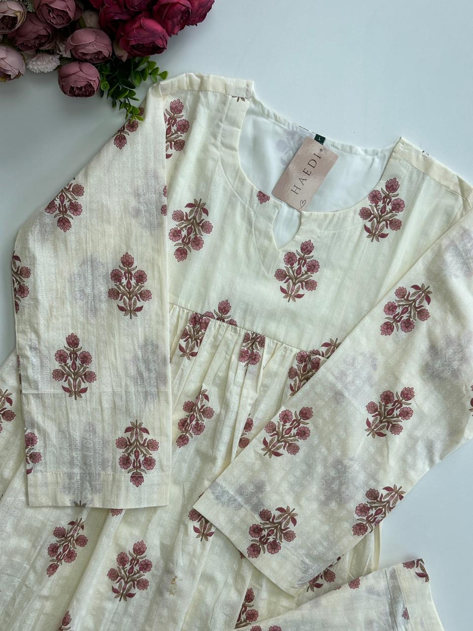 20976 Cotton kurti with pant
