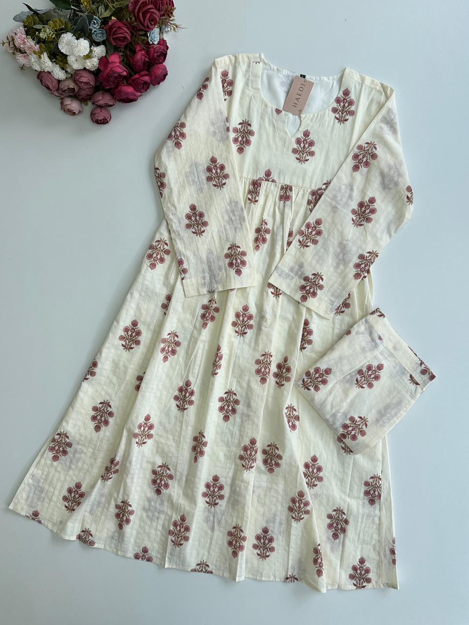 20976 Cotton kurti with pant