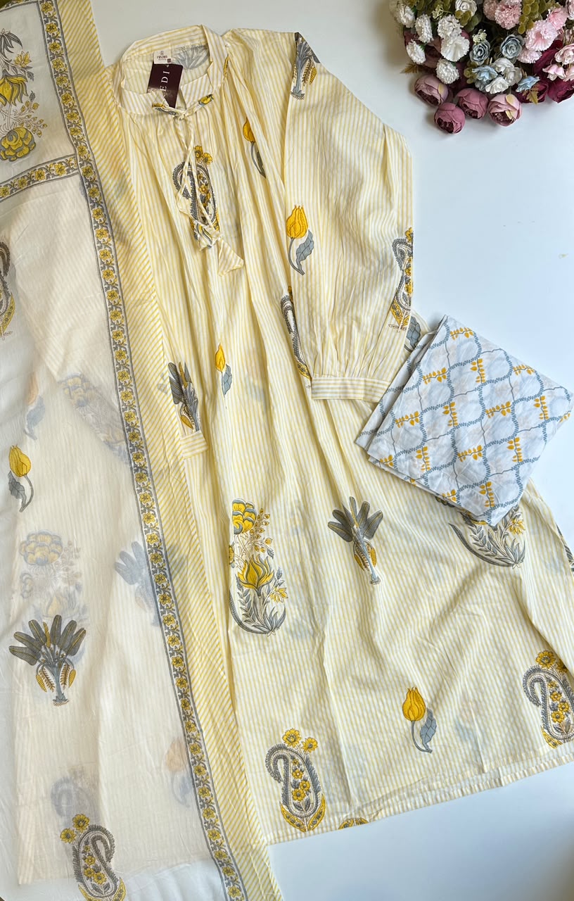 21091/CMD 58795 Beautiful cotton  suit